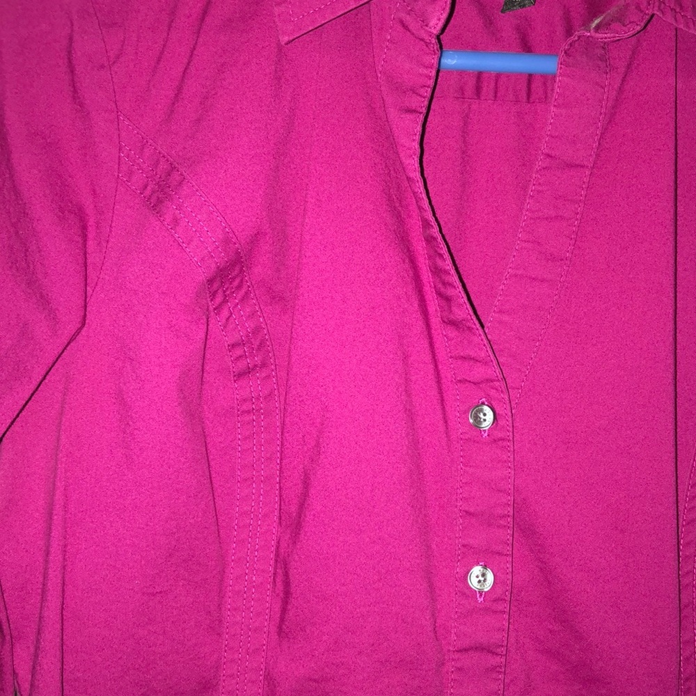 Women’s Express Essential Button Down Stretch Dre… - image 3